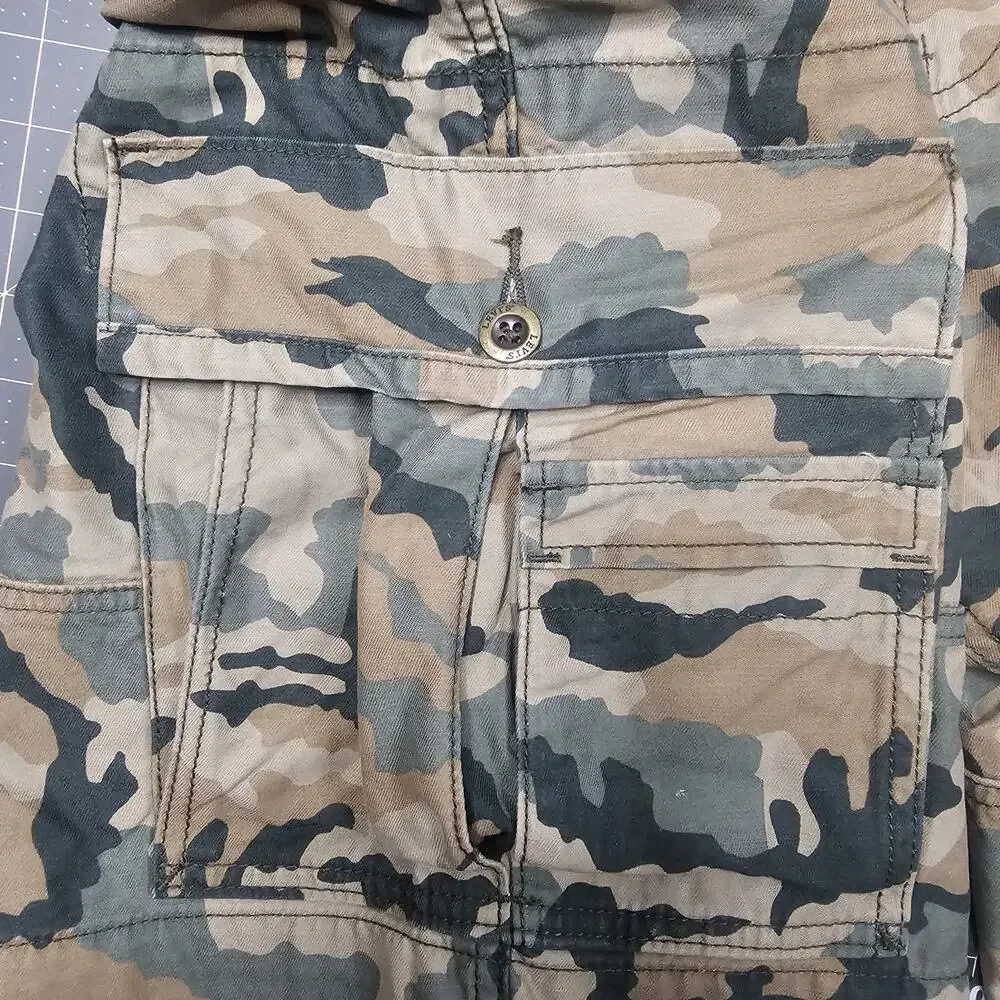 Levis Cargo Shorts 36x12 Camouflage Baggy Loose Y2K 90s Streetwear Skater Long